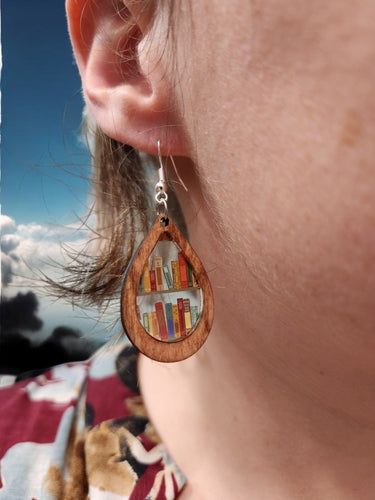 Limited Edition Book Lover Earrings - Dangle Earring - Charm and Char